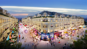 Nhà phố Rue de Charme - sản phẩm thấp tầng nội đô hiếm hoi ra mắt trong 2023 (Ảnh phối cảnh minh họa).