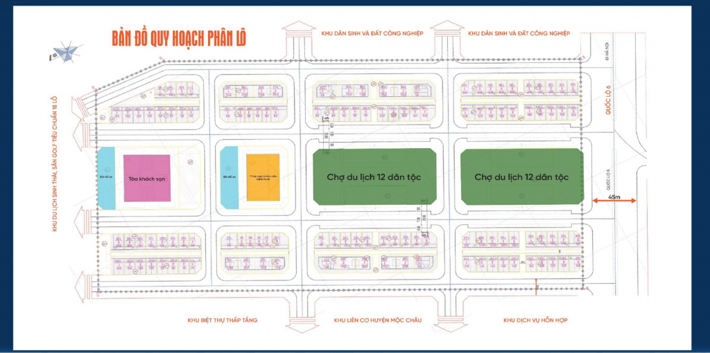 Mặt bằng dự án Panacea Hill Mộc Châu