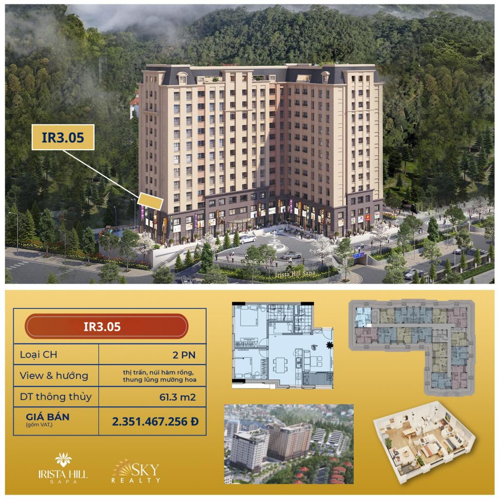Thông tin căn dựa án Irista Hill Sapa 1