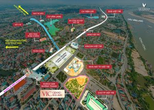 Vị trí dự án Vic Grand Square Việt trì