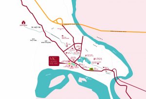 Tổng quan vị trí dự án Vic Grand Square Việt Trì