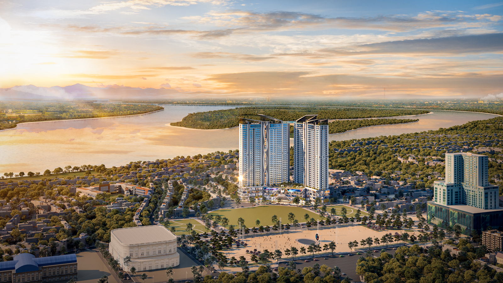 Tổng quan vị trí dự án Vic Grand Squre Việt Trì