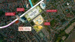 Vị trí dự án Vic grand Square Việt Trì